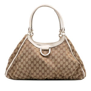 Pre-Loved Gucci GG Canvas Abbey D Ring Shoulder Bag